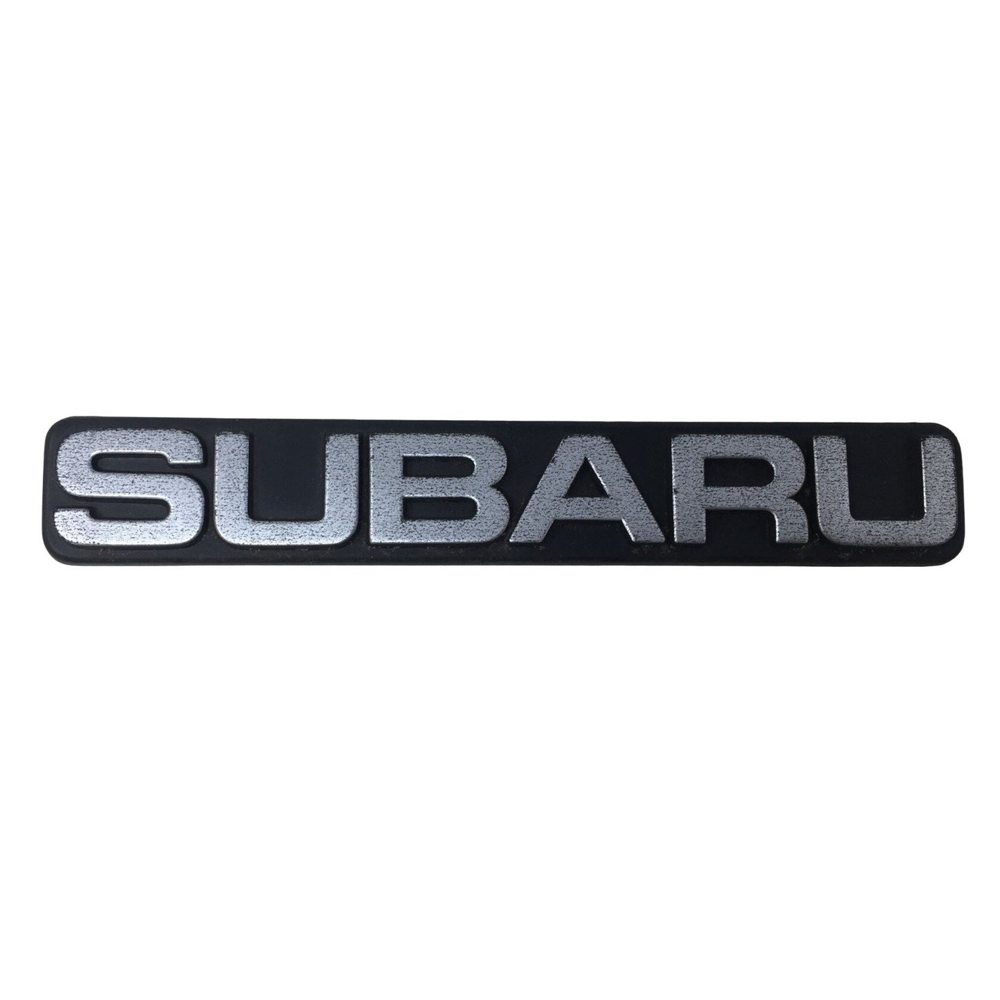 Two Subaru Auto Emblems/Hood Ornaments Silver and Black