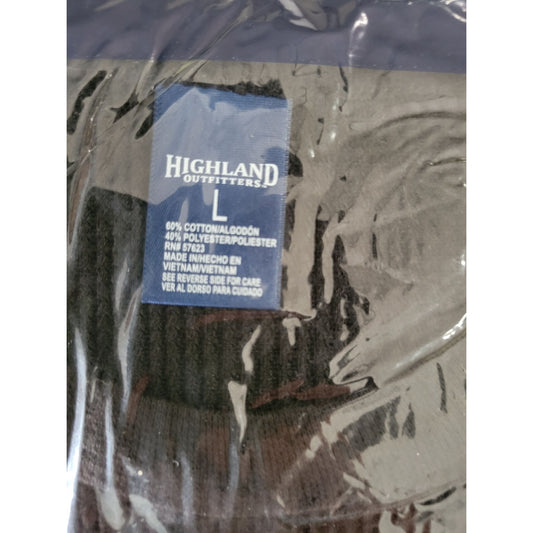 Highland Outfitters Thermal Knit Fabric Mens Thermal Tops Size Large