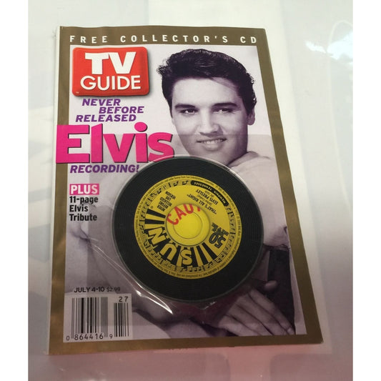 Vintage TV Guide Never Before Released Elvis Recording! July 4-10, 2004 Book