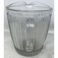 Vintage Antique Ekco Chicago Clear Glass Ribbed Juice Cocktail Pitcher