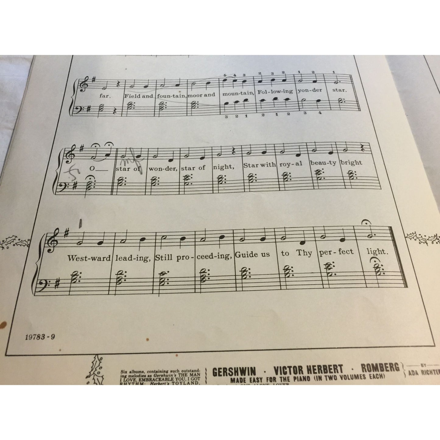 Kiddie's Christmas Sheet Music Song Book by Sol Immerman/Remick Music Corp