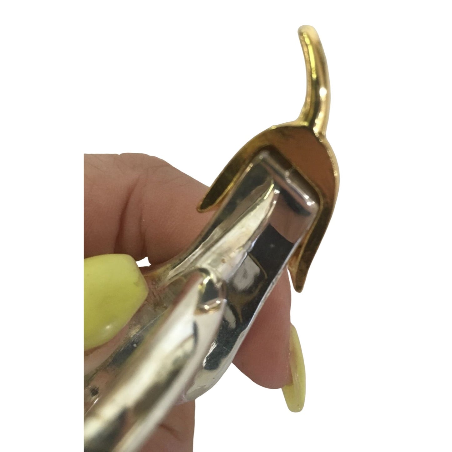 Eggplant Silver/Gold Napkin Ring Holder