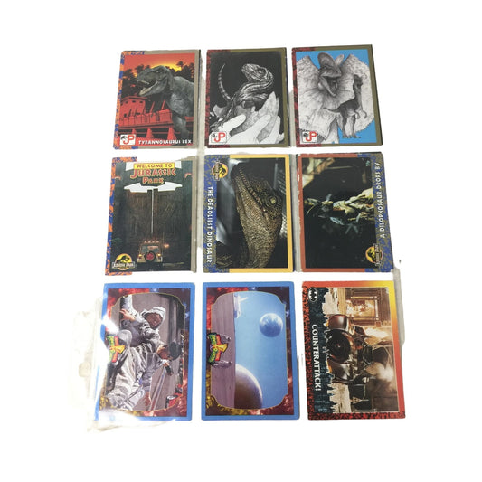 Jurassic Park Collectible Trading Cards (9 cards)