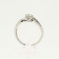 1/4 Carat Natural Diamond Small Bloom Flower Cluster Promise Ring Size 7.25