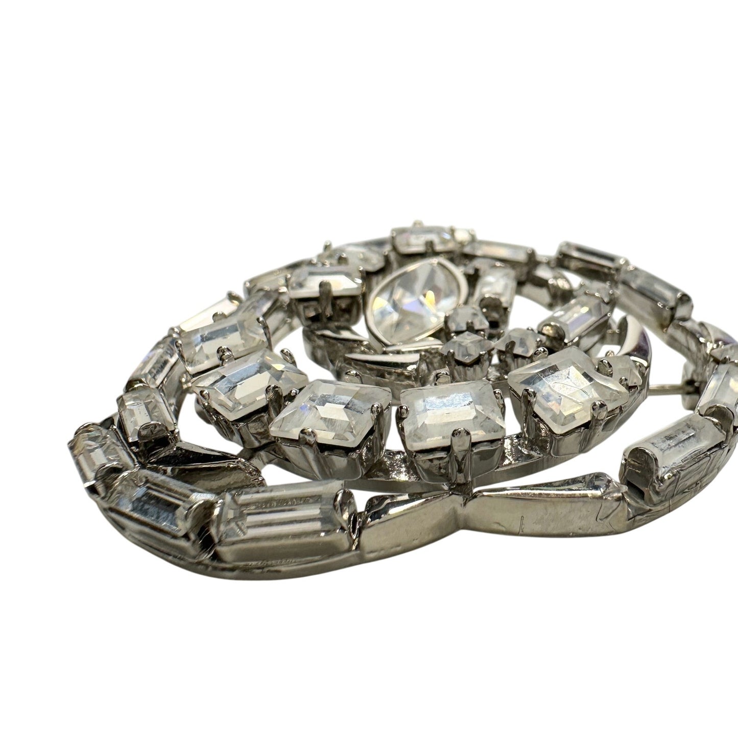 Gucci Crystal 'Stone Rose' Corsage Brooch