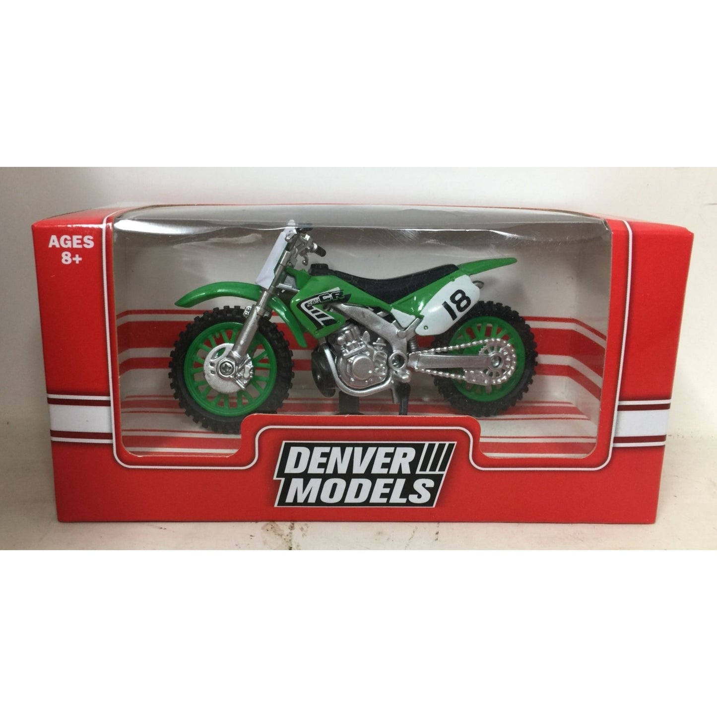 Denver Models Green Dirt Bike Toy New in Box Ages 8+