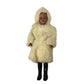 Vintage 1958 Collectible Native American/Indian Souvenir Doll In White Fur Coat and Hood