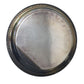 Vintage Silver Metal Round Serving Tray- About 12.5 inches