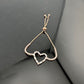 Rose Gold Plated Bolo Bracelet with Pretty Baguette Heart