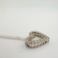 Beautiful Heart Necklace w Natural Diamonds in Illusion Settings