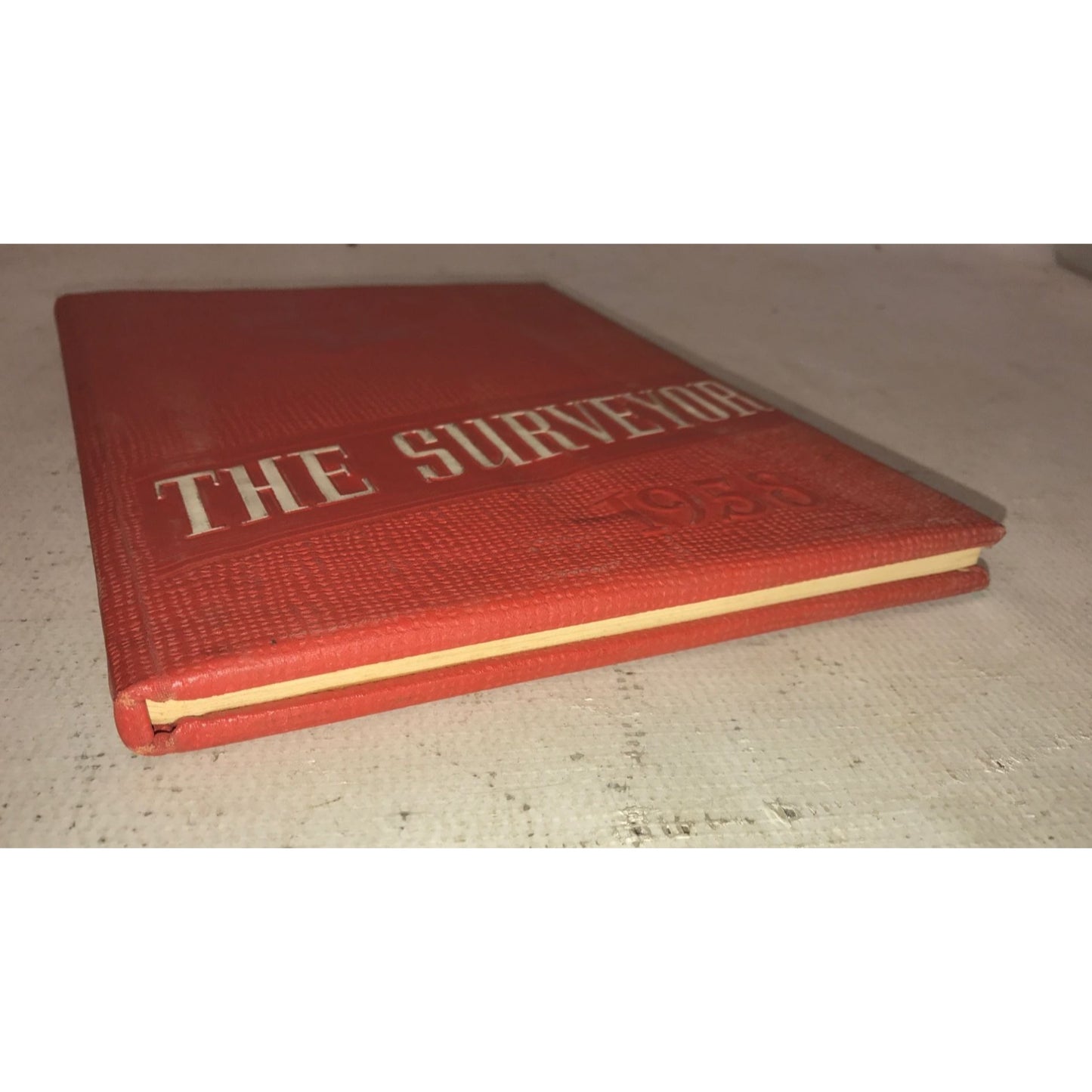 The Surveyor Vintage 1958 Washington Junior High Hardcover Yearbook