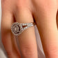 Brilliant 1/2 Ct Split Shank Lab Created Diamond Ring - Beautiful! - Size 6.75