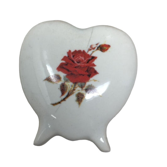 Beautiful Religious Home Decorative Trinket Dish/ Small Vase with Hands Praying/Rose