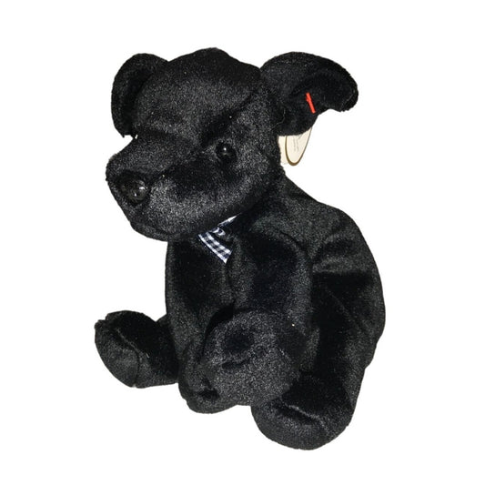 Vintage 1998 TY Beanie Baby Black Dog Named Luke