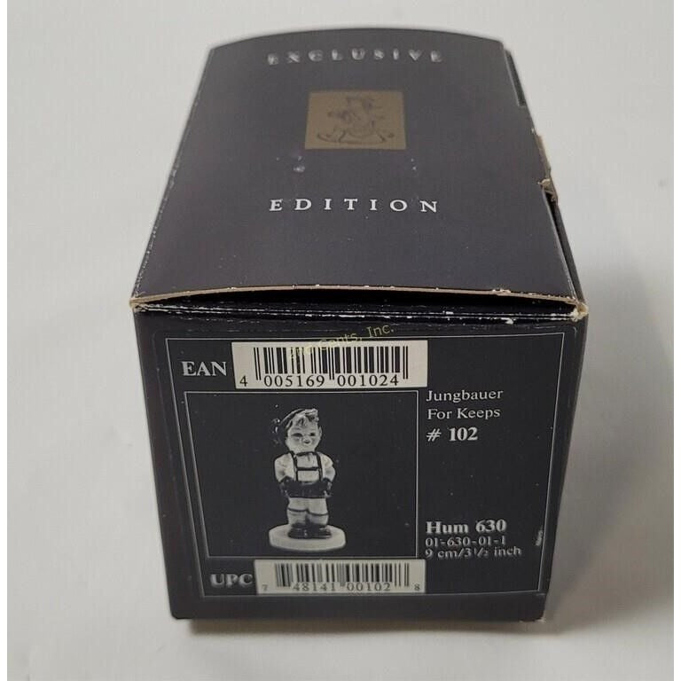 Vintage Goebel M.I. Hummel Figurine titled "For Keeps" (Hum 630). A+ Stuff  A+ Stuff Figurines