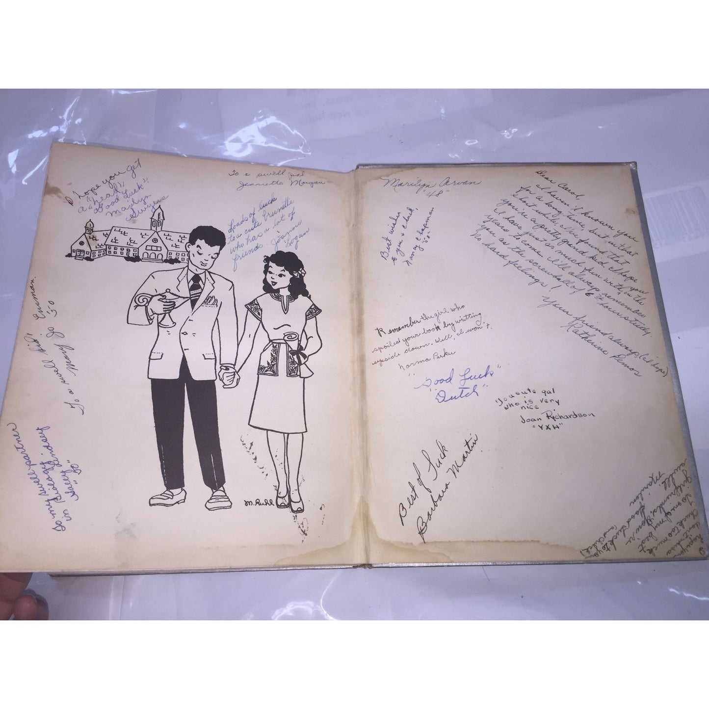 Vintage 1948 Devilbis High School Toledo Ohio Hardcover Yearbook