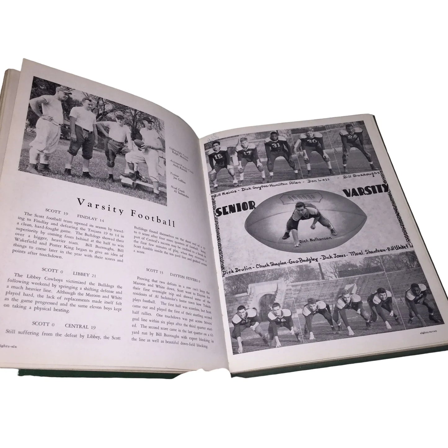 Scottonian 1947 Vintage Black/White Highschool Yearbook Memorabilia - A+ Stuff