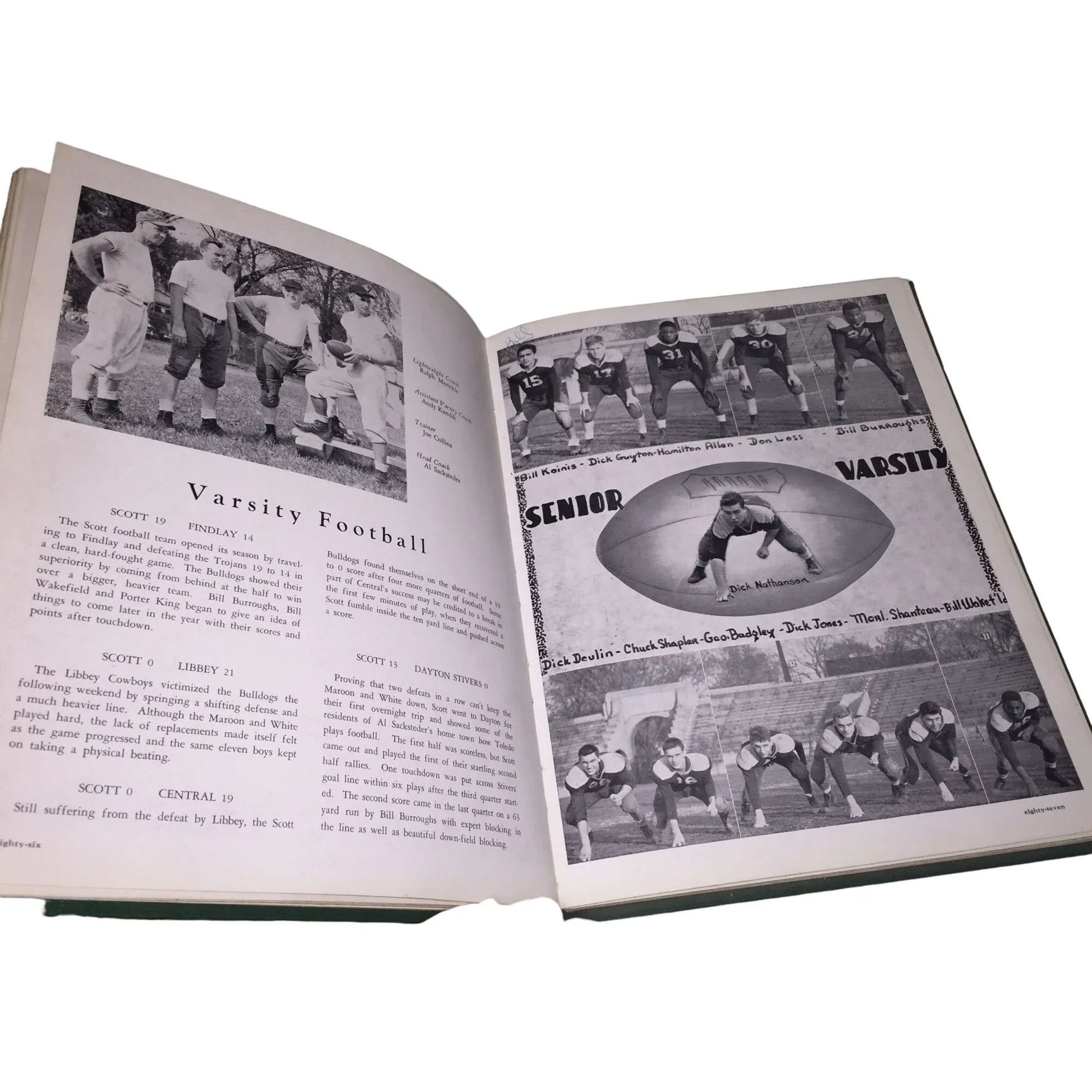 Scottonian 1947 Vintage Black/White Highschool Yearbook Memorabilia - A+ Stuff