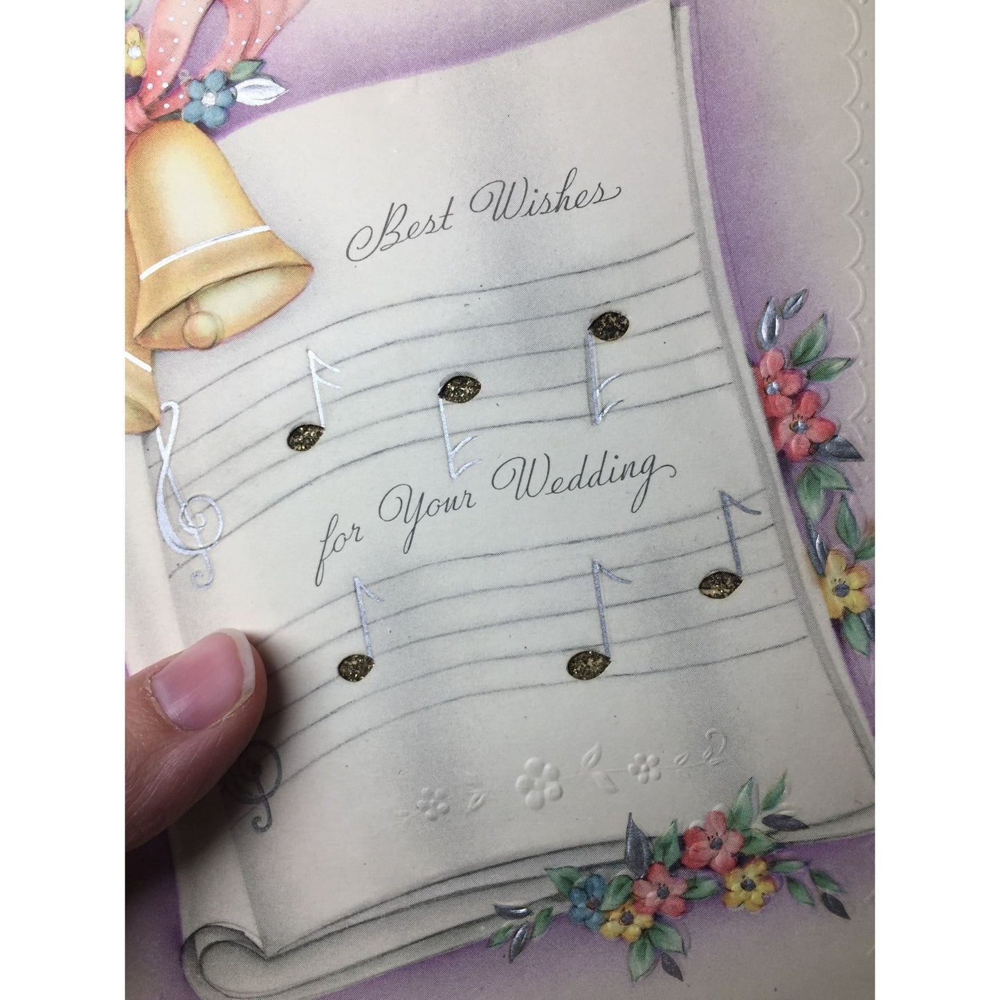 ''Best Wishes For Your Wedding'' Vintage Wedding Card