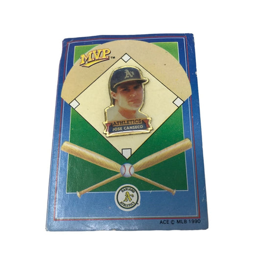 Vintage Collectible Pin MVP Jose Canseco Oakland Athletics