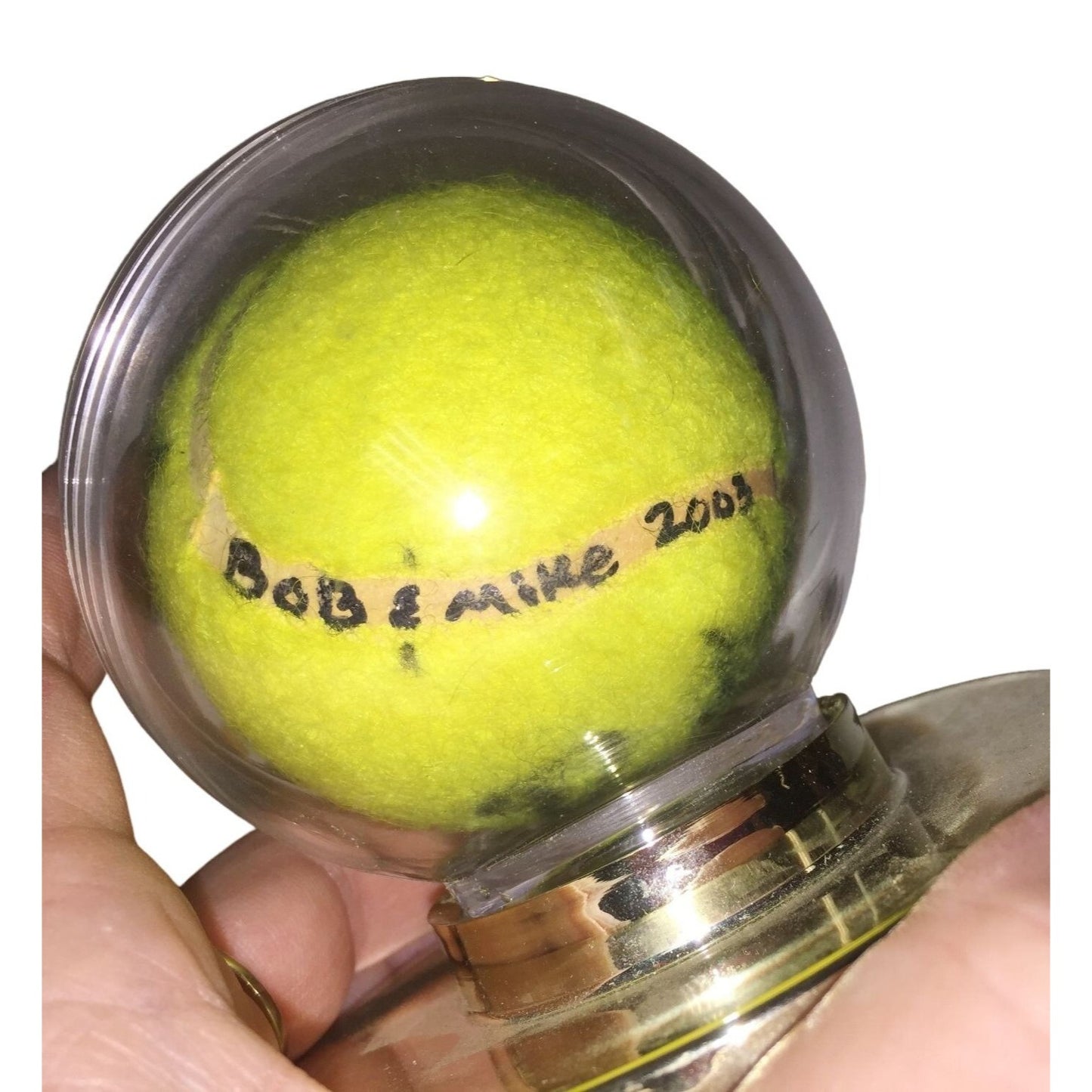 2003 Collectible Bob and Mike Bryan Autographed Tennis Ball