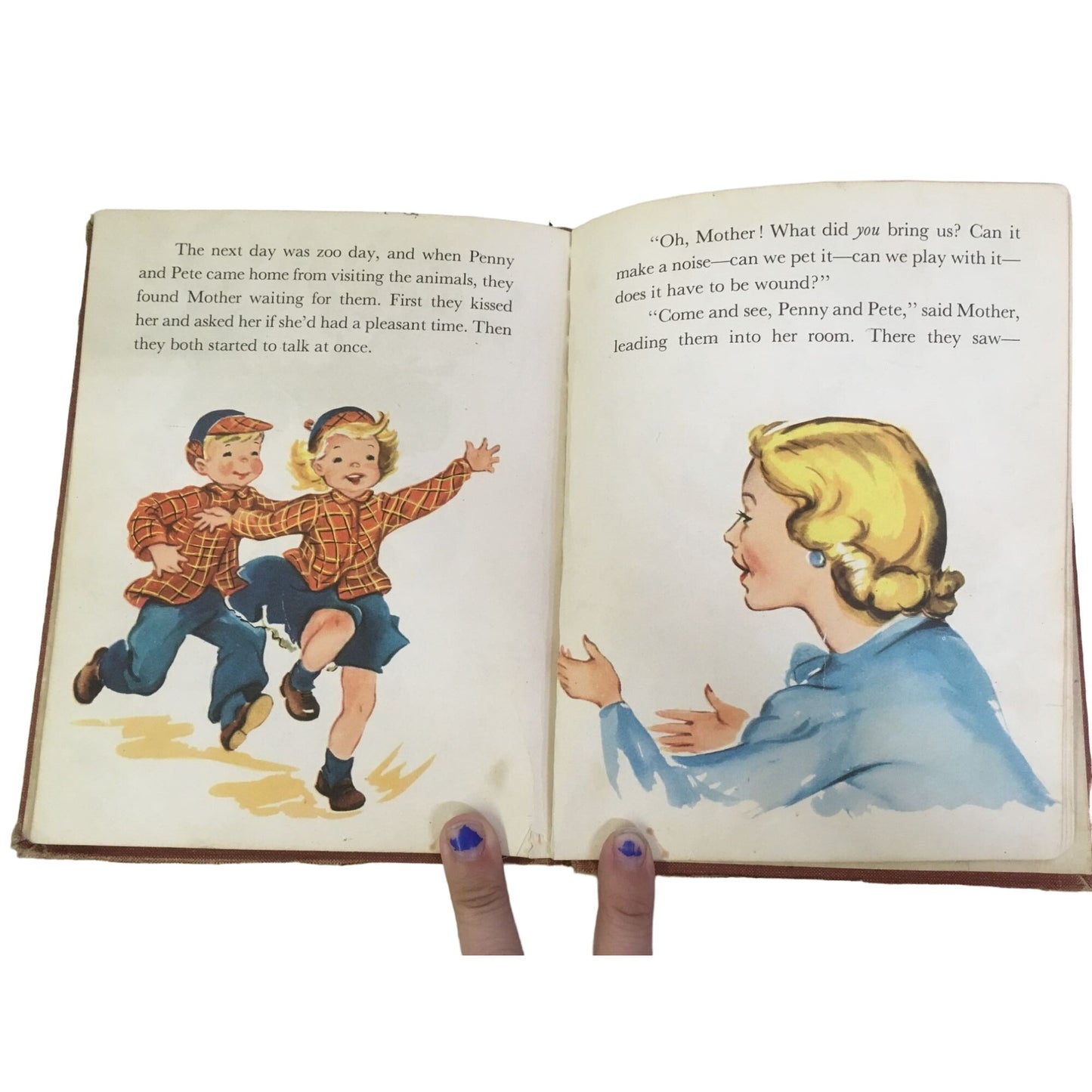 Penny and Pete's Surprise A Rand Mcnally Vintage Children's Book by Ruth Shuman/Clare Mckinley