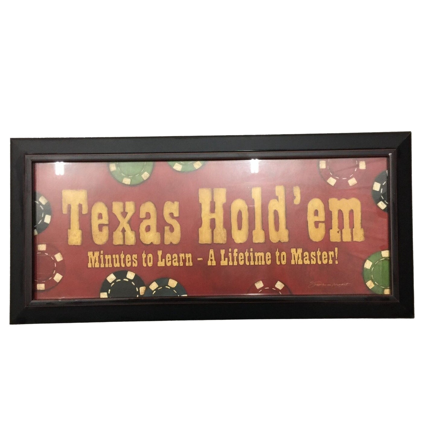 Stephanie Workman Marrott Homestudio Modern Wood Framed Museum Art Print Titled - Texas Hold' Em