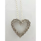 Beautiful Heart Necklace w Natural Diamonds in Illusion Settings