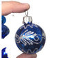 Assortment of 18 Blue Christmas Tree Ornaments w/ Ornament hooks