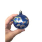 Assortment of 18 Blue Christmas Tree Ornaments w/ Ornament hooks