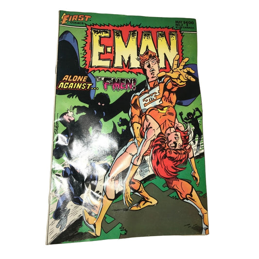 E-Man Alone Against The F Men Vintage May #2 First Comics Comic Book