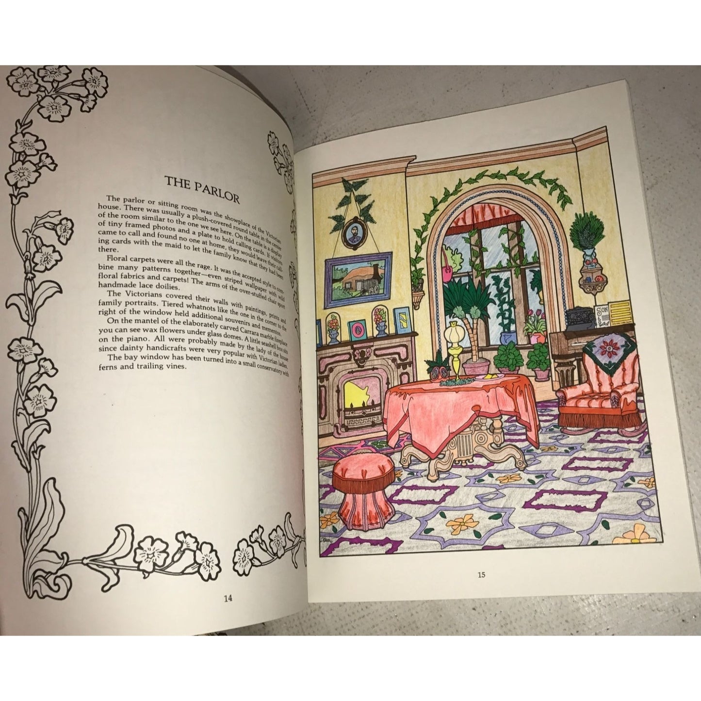 The Victorian House Dover Coloring Book