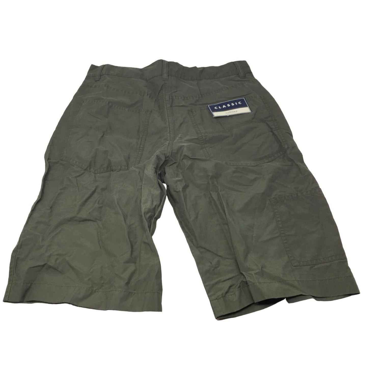 Boys Sonoma Olive Green Cargo Shorts Size 32 Husky New with Tags