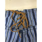 Abercrombie Girls Size 8 Striped Blue Super Low Rise Capri Pants New with Tags