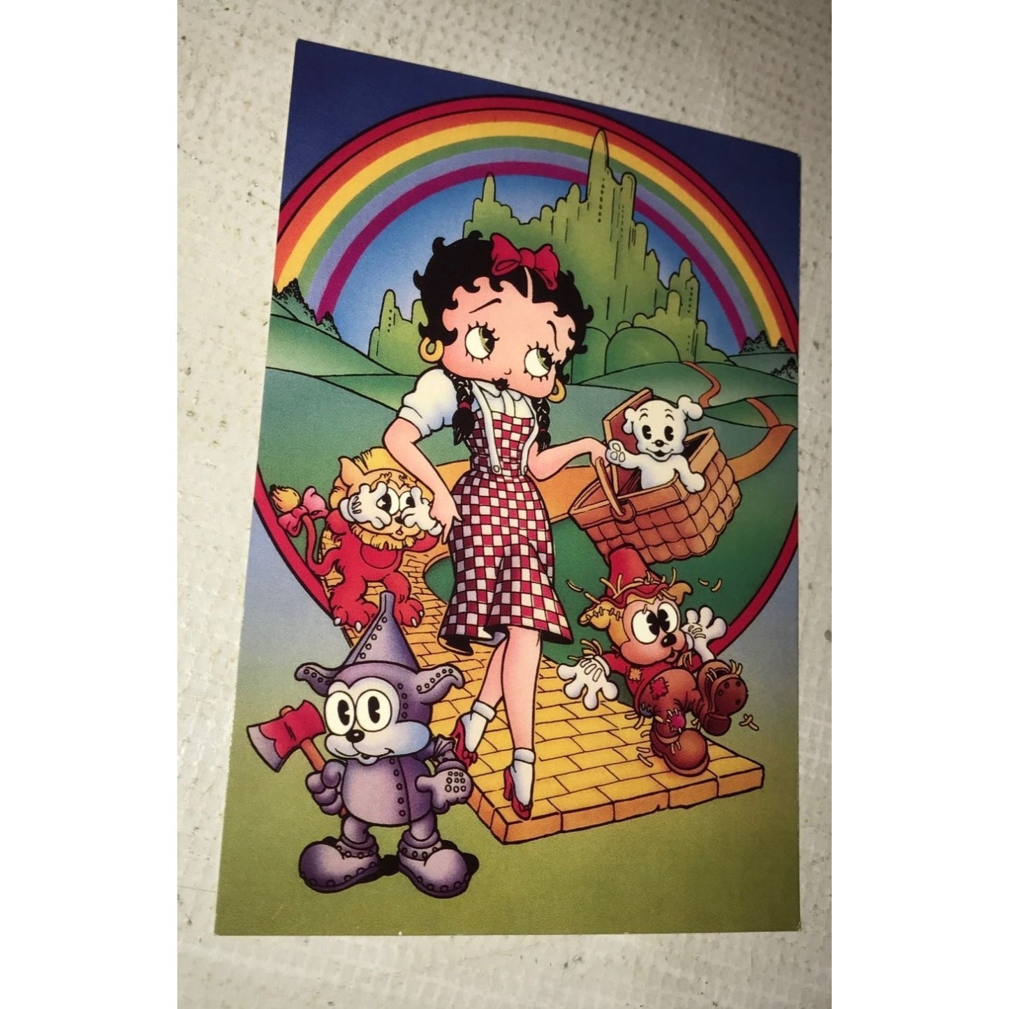 Betty Boop- Boop in the Land of Oz Vintage Postcard- about 6 by 4 inches