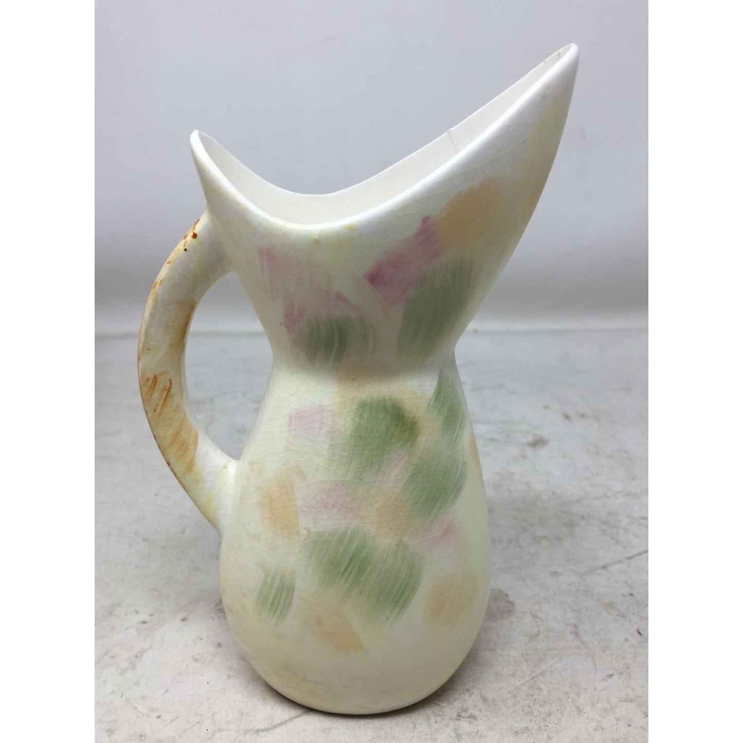 Vintage Small Japan Ceramic Pitcher with Hand painted Fruit Design