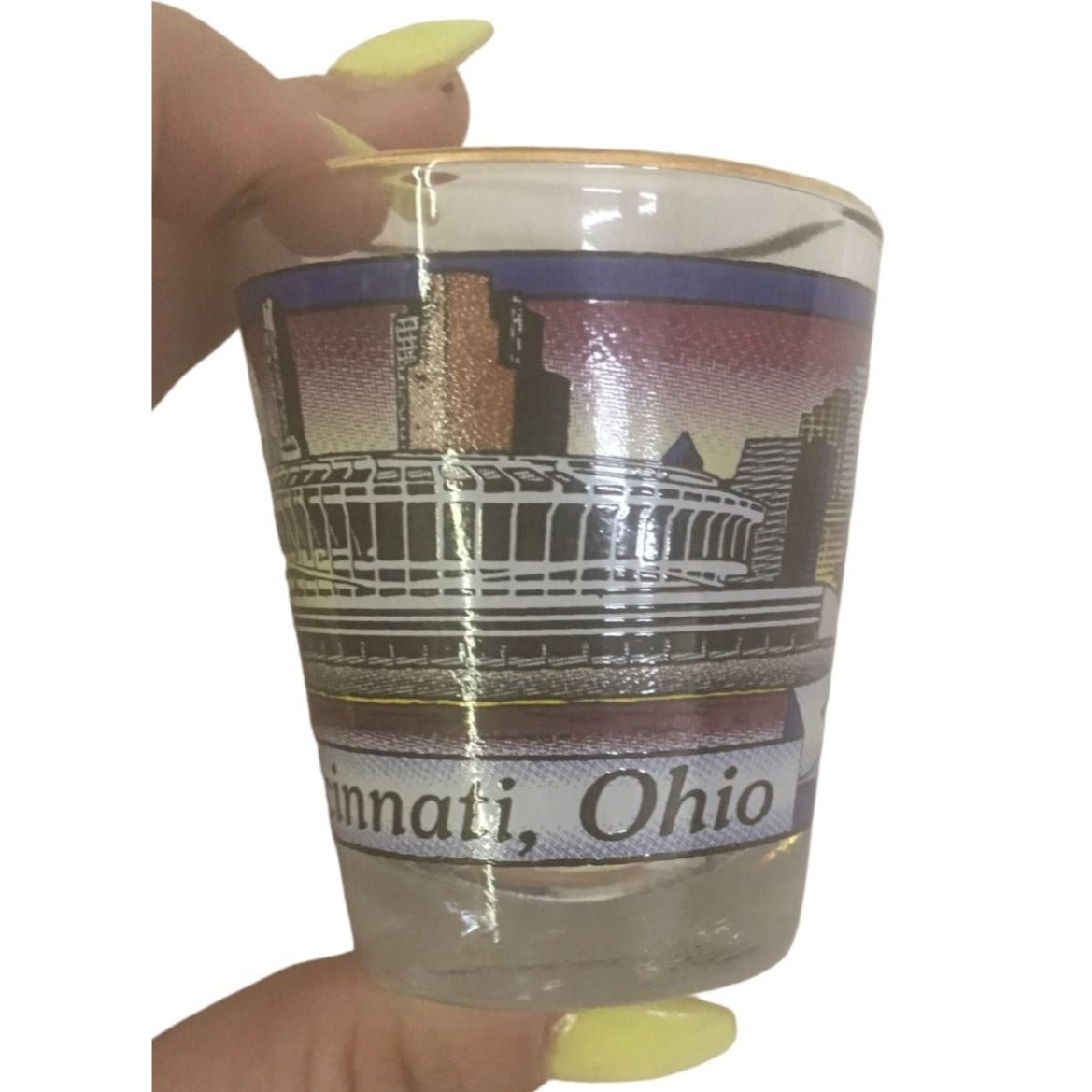 (16) Souvenir Shot Glasses - Las Vegas, ESPN, Double JJ, OHIO, Branson, Cincinnatti, ETC