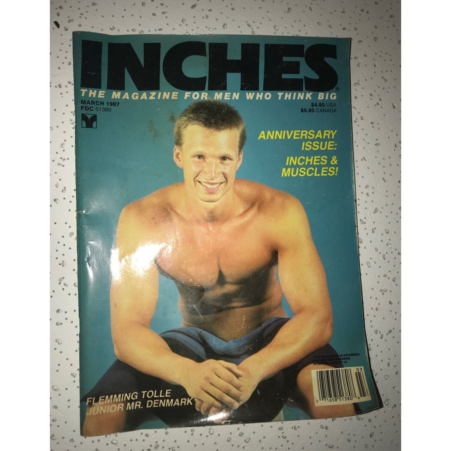 Vintage Inches Magazine March 1987- The Magazine For Men Who Think Big