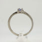 Beautiful Oval Tanzanite Ring with Diamond Accent - Sterling Silver Size 7