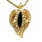Christian Dior Germany Vintage Gold-Plated Leaf Necklace