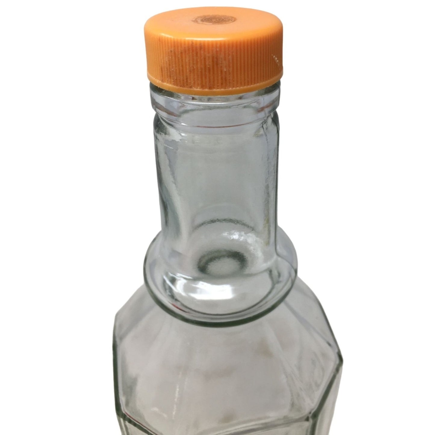 Cordons Empty Liquor Bottle with Orange Cap