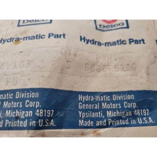 Delco Hydra-matic GM General Motors Parts New old Stock- 4 Plates in 1 original package