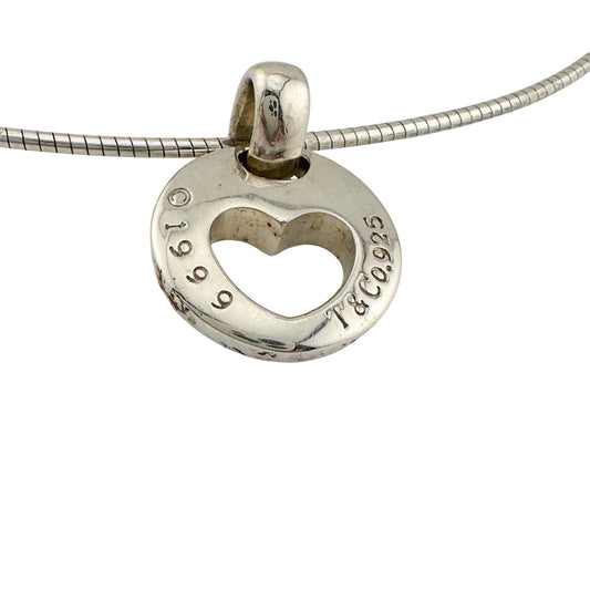 Tiffany & Co Stencil Cut Out Heart Necklace (1999)