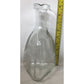 Vintage 3 Sided Clear Glass Decanter Bottle