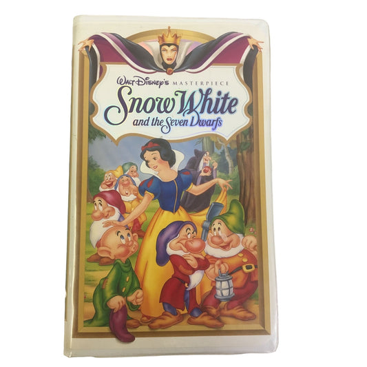 Walt Disney's Masterpiece Snow White and the Seven Dwarfs VHS Tape