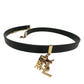Yves Saint Laurent YSL Beaute Leatherette Choker / Bracelet w YSL & Libre Charms