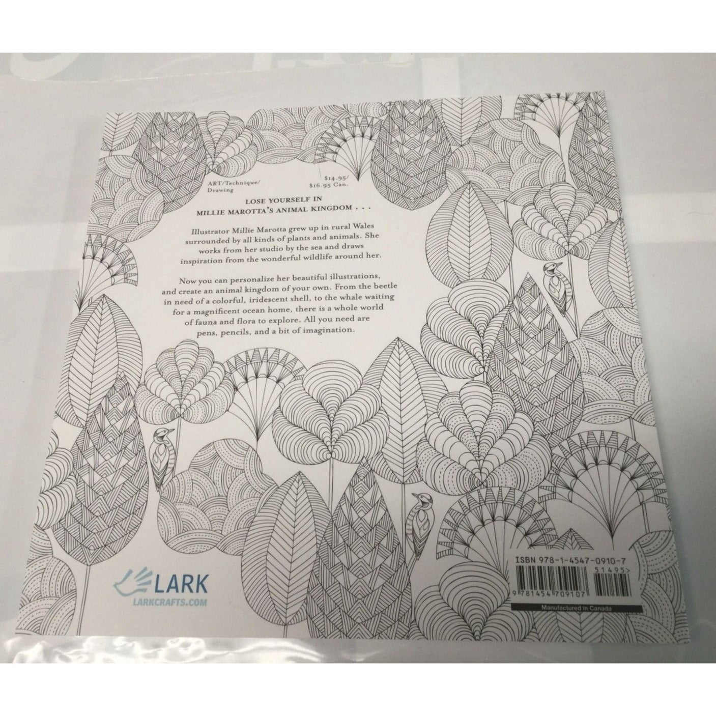 ANIMAL KINGDOM COLOR ME DRAW ME ADULT COLORING BOOK- MILLIE MAROTTA