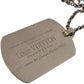 Louis Vuitton Dog Tag Style Pendant Necklace with Dust Bag