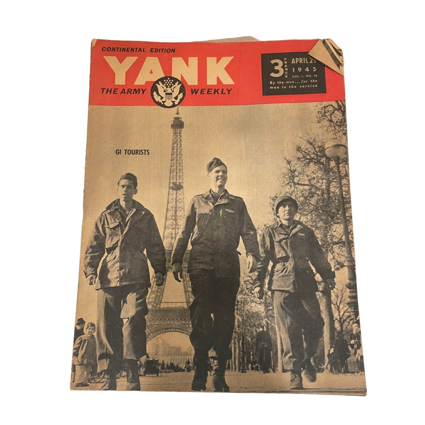 Vintage April 1945 Continental Edition YANK The Army Weekly ''GI Tourists''