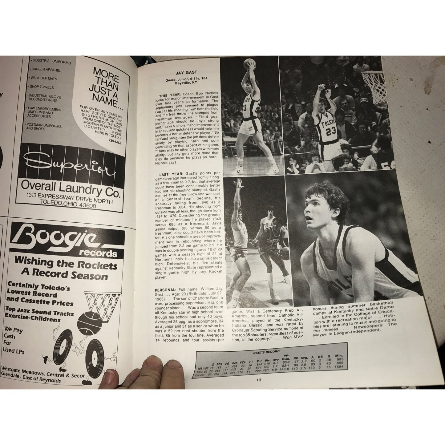 Vintage 1970s-1990s Basketball Programs- Detroit, Eastern MI, Houston, Toledo